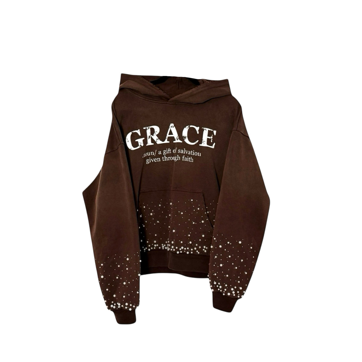 "grace" pearl hoodie