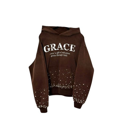 "grace" pearl hoodie